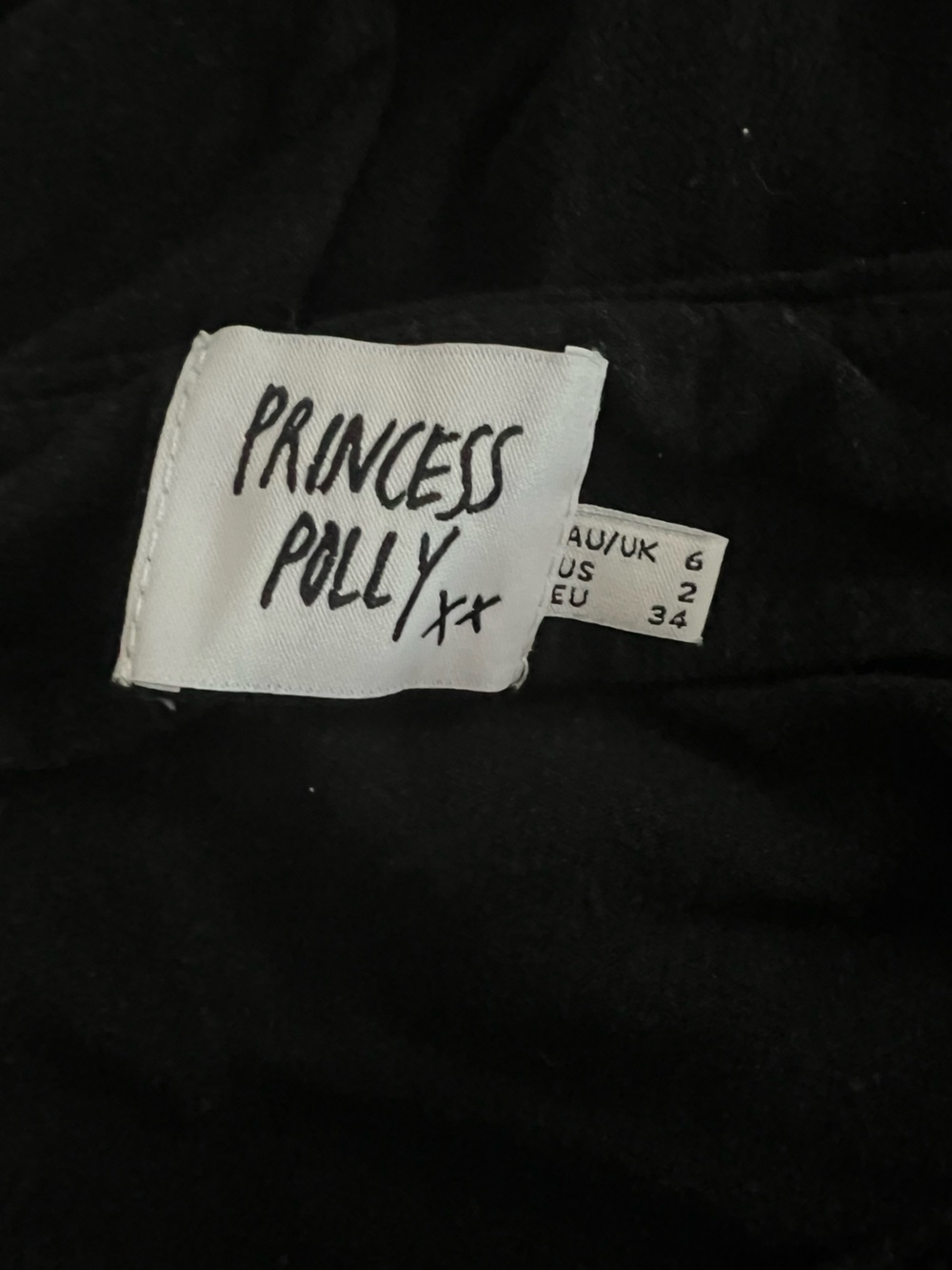 Princess Polly Black Mini Skirt, XS - Picture 3 of 3